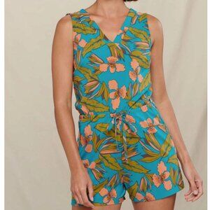 Toad & Co Sunkissed Liv Romper Curacao Aloha Print